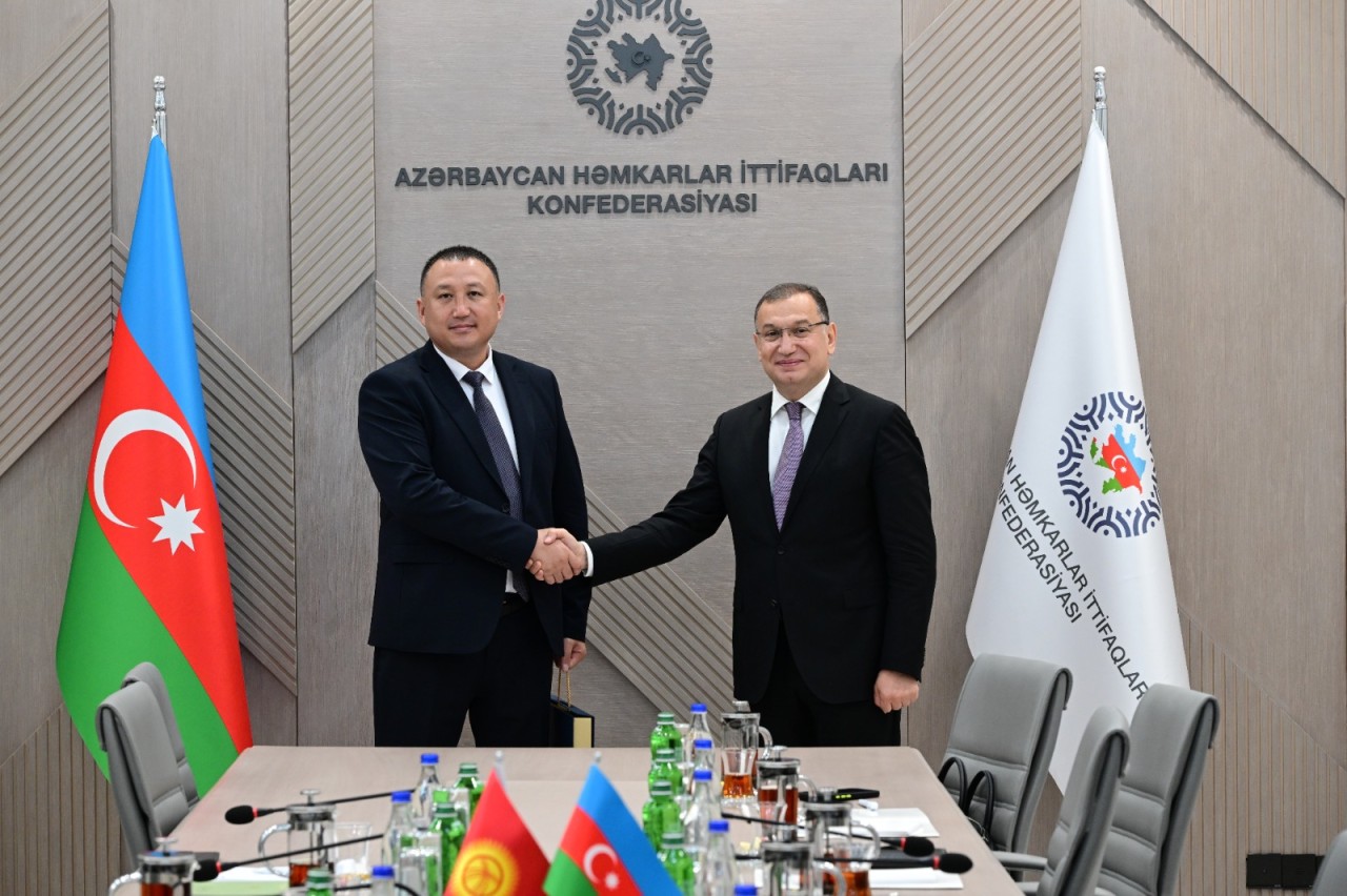 Azərbaycan və Qırğızıstan həmkarlar ittifaqları arasında əlaqələr genişlənir - FOTOLAR